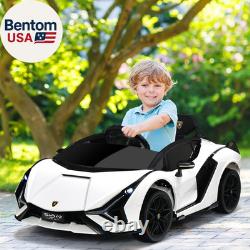 Kids 12V Licensed Lamborghini SIAN Ride on Car, Electric Vehicle for Toddler wit