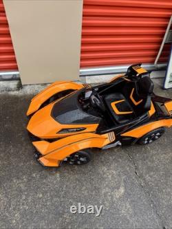 Kids 12V Ride On Car Electric Vehicle Toy with LED Light, Music Play needs battery