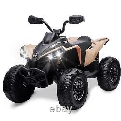 Kids 12V Ride On Toy 4 Wheeler Ride on Toy Car LED Electric Vehicles with Remote