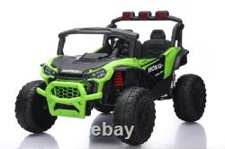 Kids 24V Ride on Toy Car Electric UTV 2-Seater 6mph with Parental Remote LED MP3