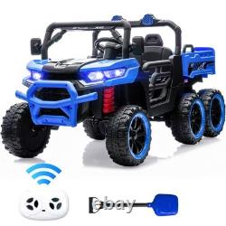 Kids 2 Seater Ride on Car 24V Electric Dump Truck 4WD UTV withParental Remote LED