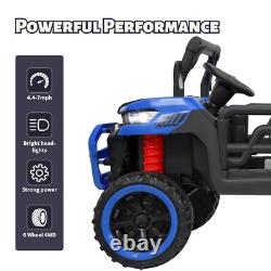 Kids 2 Seater Ride on Car 24V Electric Dump Truck 4WD UTV withParental Remote LED
