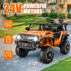 Kids 2 Seater Ride on Car 24V Electric Vehicles 4WD/2WD withParental Remote &Music