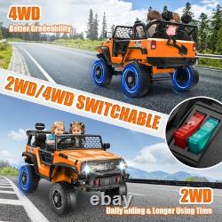 Kids 2 Seater Ride on Car 24V Electric Vehicles 4WD/2WD withParental Remote &Music