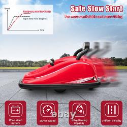 Kids 360° Spin Electric Ride On Bumper Car Vehicle with Remote Control LED Lights