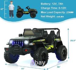 Kids Electric Car with Remote Control & Adjustable Seat Belt
