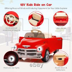 Kids Electric Cars to Drive with Parent Remote, Mp3, Licensed Chevrolet 12V Ride