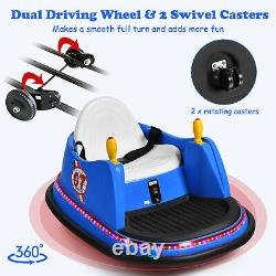 Kids Ride On Bumper Car 6V Vehicle 360° Spin Race Toy with Remote Control Navy