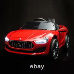 Kids Ride On Car Maserati 12V Rechargeable Vehicle Toys with MP3 Music Player Red