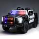 Kids Ride On Police Car, 12v Electric Vehicle With 2.4g Remote Control