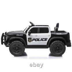 Kids Ride On Police Car, 12V Electric Vehicle with 2.4G Remote Control