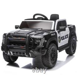 Kids Ride On Police Car, 12V Electric Vehicle with 2.4G Remote Control