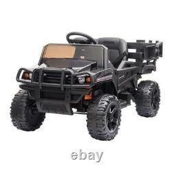 Kids Ride On Tractor with Trailer 12V Electric Toy Vehicle with Remote Control