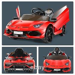 Kids Ride on Car Licensed Lamborghini 70W Electric Vehicles Toy Hydraulic Doors