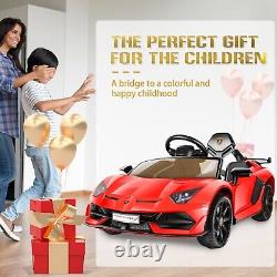 Kids Ride on Car Licensed Lamborghini 70W Electric Vehicles Toy Hydraulic Doors