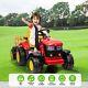 Kids Ride On Tractor With Trailer 12v Battery Powered Electric Vehicle Toy Car