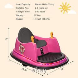 Kids Toy Electric Ride On Bumper Car Vehicle with Remote Control, Safe soft start