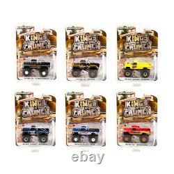 Kings of Crunch Set of 6 Monster Trucks Series 10 1/64 Diecast Model Cars by