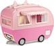 Kitty-cat Camper Playset, Pink Toy Car Vehicle For Fashion Dolls With Cat Ear