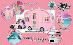 Kitty-Cat Camper Playset, Pink Toy Car Vehicle for Fashion Dolls with Cat Ear