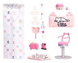 Kitty-Cat Camper Playset, Pink Toy Car Vehicle for Fashion Dolls with Cat Ear