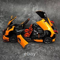 LCD 1/18 Pagani Huayra BC Roadster diecast open close car model Orange Carbone