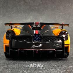 LCD 1/18 Pagani Huayra BC Roadster diecast open close car model Orange Carbone