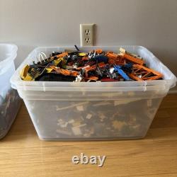 LEGO Lot 4 of 4 Bulk Bricks 28 lbs Orange Crane Agents World Racers Space City