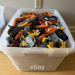 LEGO Lot 4 of 4 Bulk Bricks 28 lbs Orange Crane Agents World Racers Space City