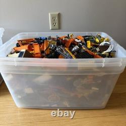 LEGO Lot 4 of 4 Bulk Bricks 28 lbs Orange Crane Agents World Racers Space City