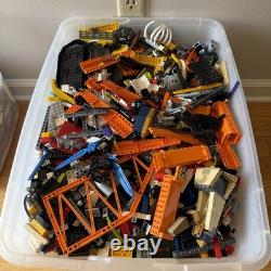 LEGO Lot 4 of 4 Bulk Bricks 28 lbs Orange Crane Agents World Racers Space City