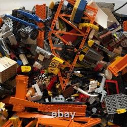 LEGO Lot 4 of 4 Bulk Bricks 28 lbs Orange Crane Agents World Racers Space City