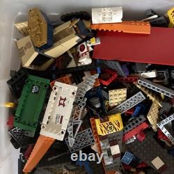 LEGO Lot 4 of 4 Bulk Bricks 28 lbs Orange Crane Agents World Racers Space City
