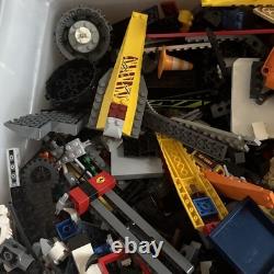 LEGO Lot 4 of 4 Bulk Bricks 28 lbs Orange Crane Agents World Racers Space City