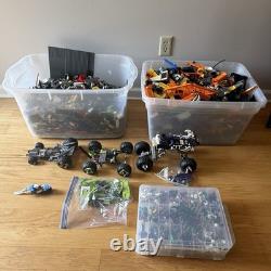 LEGO Lot 4 of 4 Bulk Bricks 28 lbs Orange Crane Agents World Racers Space City