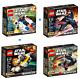 Lego Star Wars Lot Of 4 Microfighters 75160, 75161, 75162, 75163 New Sealed