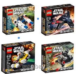LEGO Star Wars Lot of 4 Microfighters 75160, 75161, 75162, 75163 New Sealed