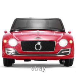 LICENSED Bentley Style Kid Ride On Electric Toy Car Remote Control LED 12V Black