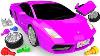 Lamborghini Toy Car Breaking Blocks And Painting Street Vehicle With Learn Colors For Kids