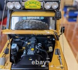 Land Rover Defender 110 Camel Trophy Muddy Support Vehicle Model Car 118 Scale