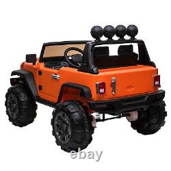 Large Kids Ride On Truck 12V Battery Electric Toddler Vehicles Toy Car Orange