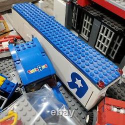 Large Lot Set of LEGO City Police Station 7498, Toys R Us Semi Truck Vehicles