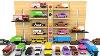 Learn Colors With Multi Level Parking Toy Street Vehicles Educational Videos Cars For Kids