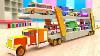 Learning Colors With Toy Street Vehicles With Car Transport Truck For Kids 3d Vehicles