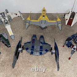 Lego Star Wars Lot of 6 Vehicles Assembled Missing Minimal Parts And Pieces