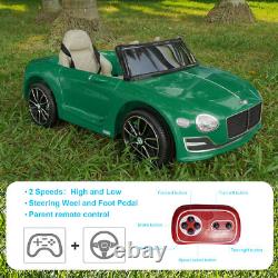 Licensed Bentley Style Kids Electric Ride On Car Children Gift with Remote Control