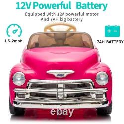 Licensed Chevrole Ride on Car for Kids Toddlers 12V Electric Vehicle with Remote