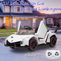 Licensed Lamborghini 12V Electric Kids Ride on Car Vehicle 2 Seats with RC MP3 LED