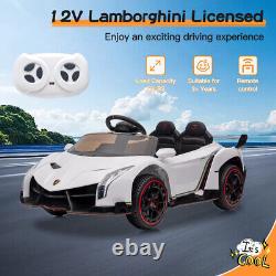 Licensed Lamborghini 12V Electric Kids Ride on Car Vehicle 2 Seats with RC MP3 LED