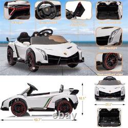 Licensed Lamborghini 12V Electric Kids Ride on Car Vehicle 2 Seats with RC MP3 LED